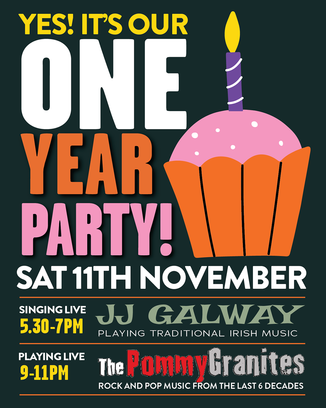 It’s our One Year Party!